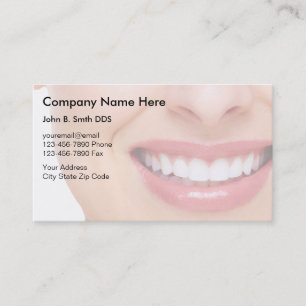 Cartes de visite de dentiste