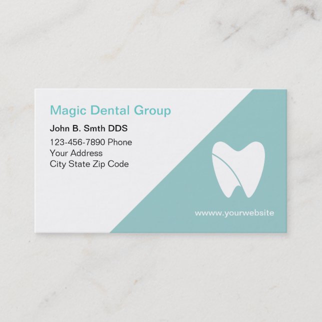 Cartes de visite de dentistes modernes et brillant (Devant)