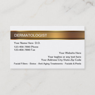 Cartes de visite de dermatologue