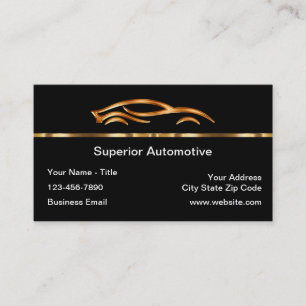 Cartes de visite de design automobile classique