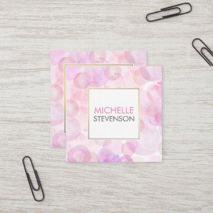 Cartes de visite de design d'intérieur d'aquarelle