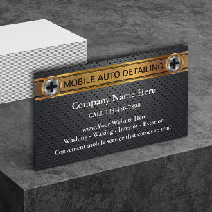 Cartes de visite de détail automatique mobile