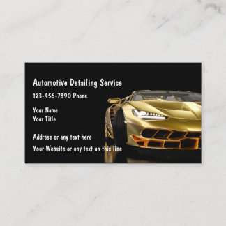 Cartes de visite de détail cool Automotive