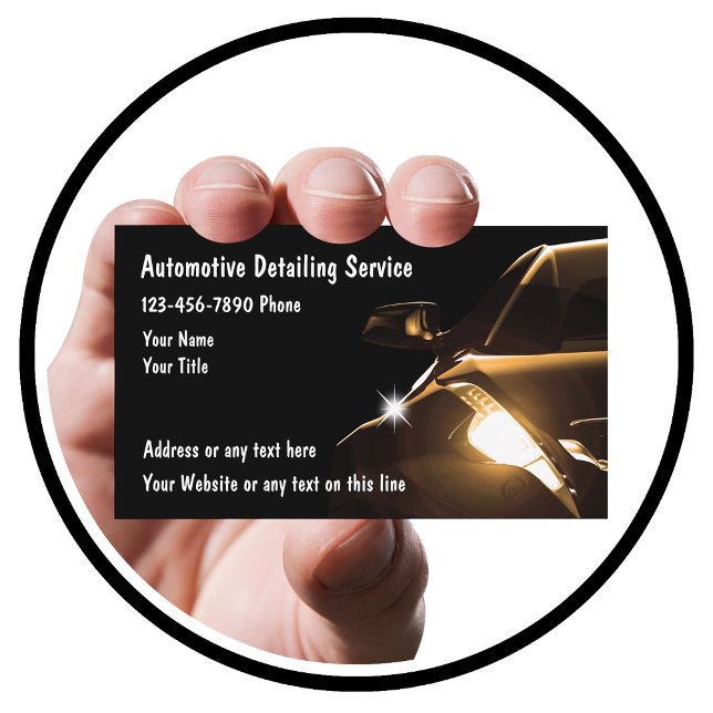 Cartes de visite de détail cool Automotive (Créateur téléchargé)