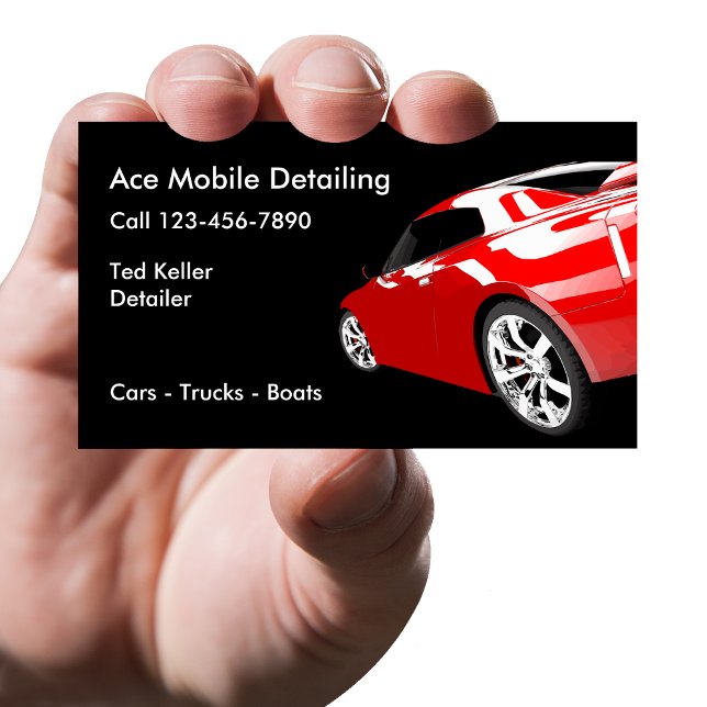 Cartes de visite de détail pour automobile mobile (Créateur téléchargé)