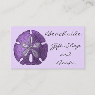 Cartes de visite de dollars de sable violet