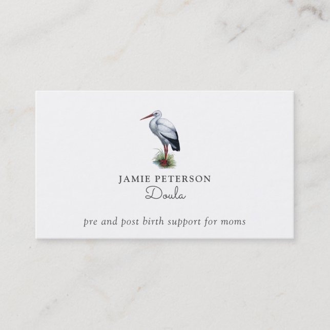 Cartes de visite de Doula Stork (Devant)