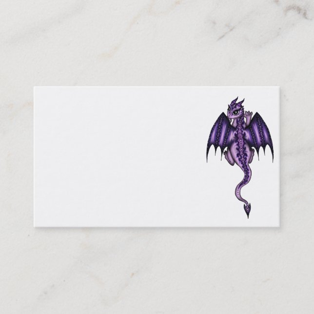 Cartes de visite de dragon d'art (Devant)
