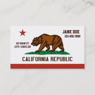 Cartes de visite de drapeau d'état de la