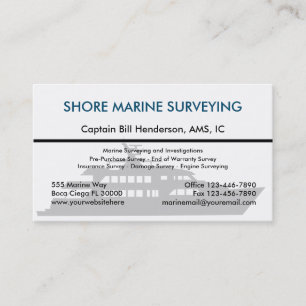 Cartes de visite de examen marins