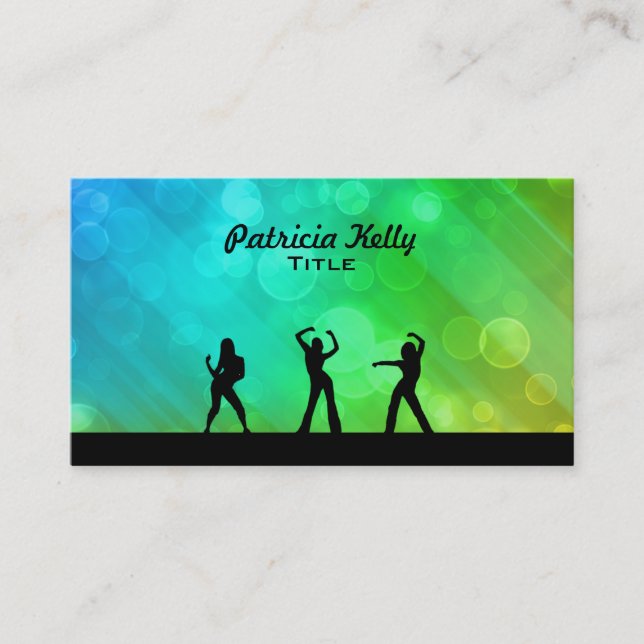Cartes de visite de femmes de danse (Devant)