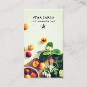 Cartes de visite de ferme bio