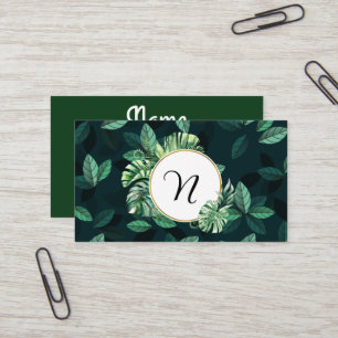 Cartes de visite de feuillage