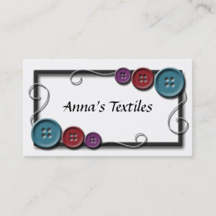 Cartes de visite de fil de couture