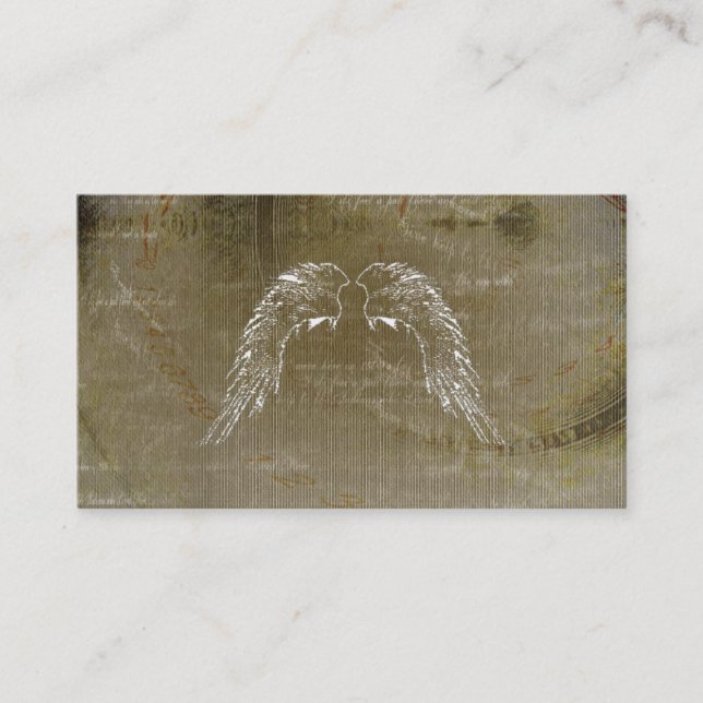 Cartes de visite de fines herbes celtiques d'ailes (Devant)