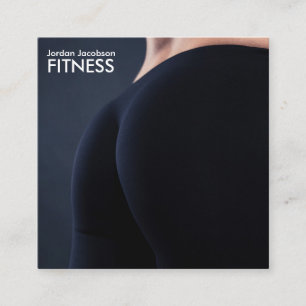 Cartes de visite de fitness arrière pour femme