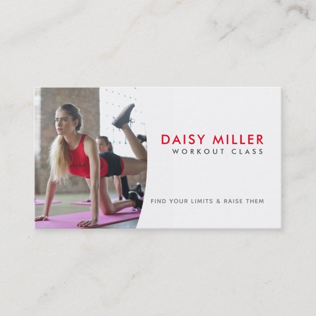 Cartes de visite de Fitness Slogans (Devant)