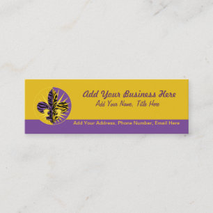 Cartes de visite de Fleur de lis de tigre, maigres