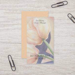 Cartes de visite DE FLEURS DE COULEUR D'EAU JAUNE 