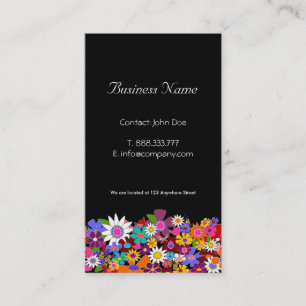 Cartes de visite de fleurs joueuses