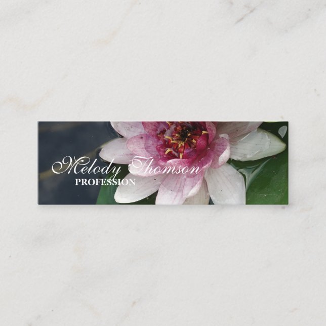 Cartes de visite de fleurs Lotus (Devant)