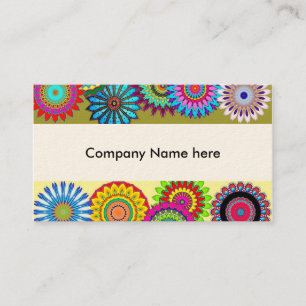 Cartes de visite de flower power