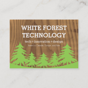Cartes de visite de forêt