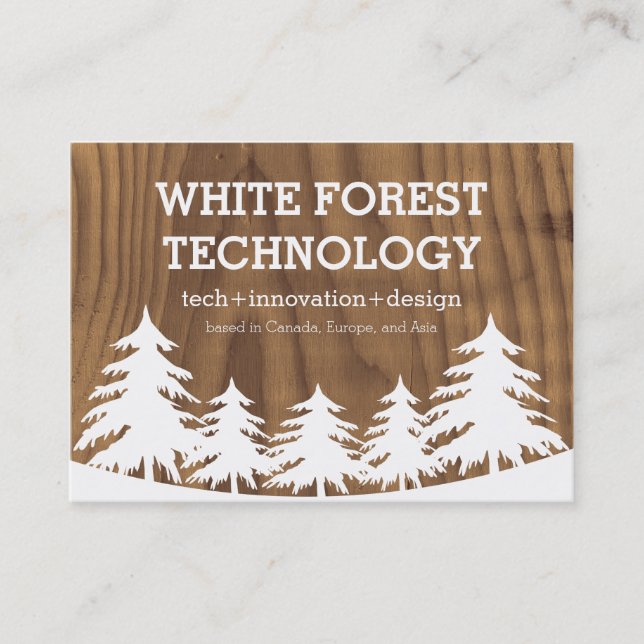 Cartes de visite de forêt (Devant)