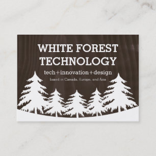 Cartes de visite de forêt