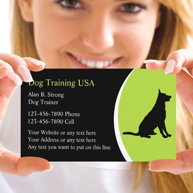 Cartes de visite de formation des chiens (Créateur téléchargé)