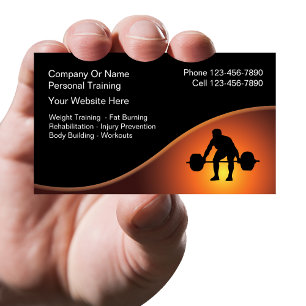 Cartes de visite de formation personnelle - Nouvea