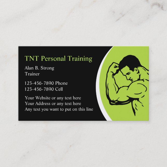 Cartes de visite de formation personnels (Devant)