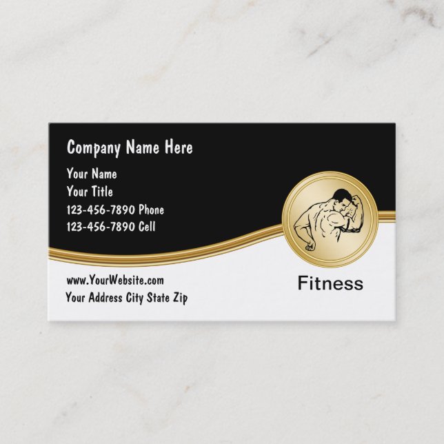 Cartes de visite de forme physique (Devant)