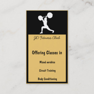 Cartes de visite de forme physique
