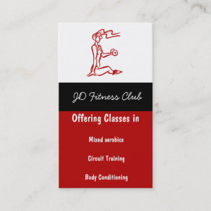 Cartes de visite de forme physique