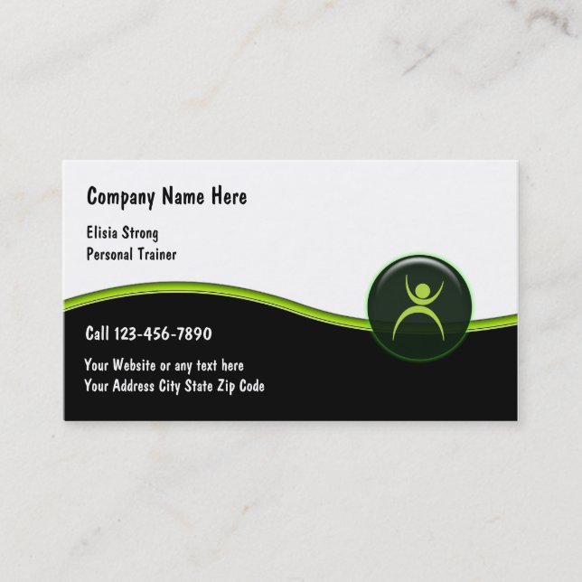 Cartes de visite de forme physique (Devant)