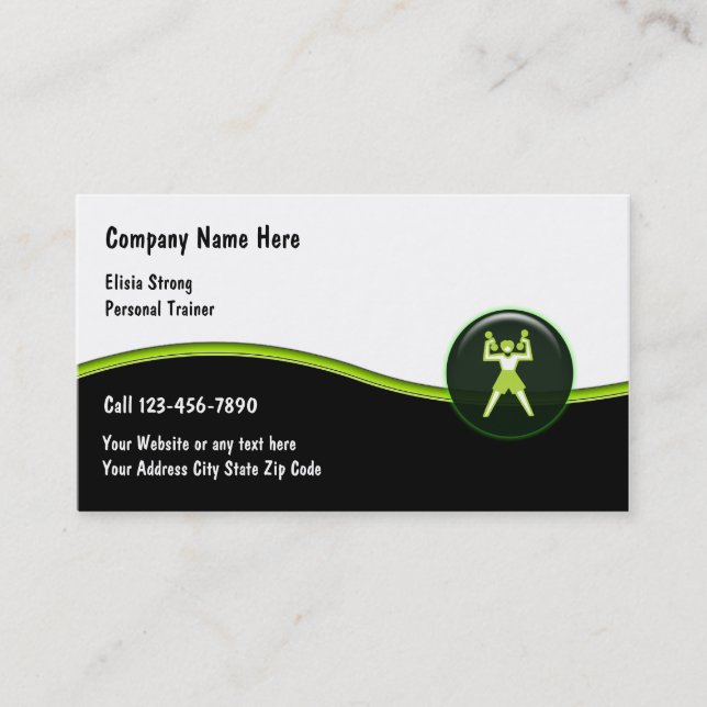 Cartes de visite de forme physique de dames (Devant)