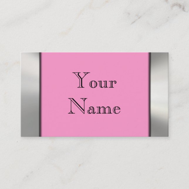 Cartes de visite de frontière de cadre en métal (Devant)