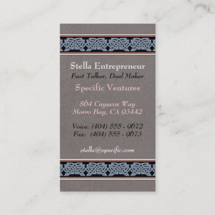 Cartes de visite de frontière de Knotwork, style B