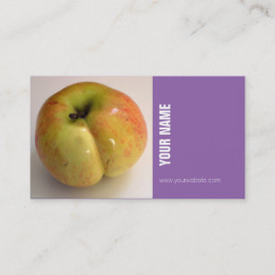 Cartes de visite de fruits frais à la pomme bio su