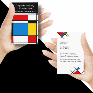 Cartes de visite de galerie d'art moderne