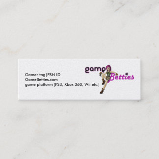 Cartes de visite de GameBetties
