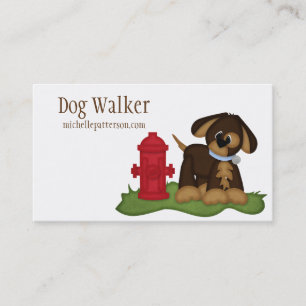 Cartes de visite de garde d'enfants d'animal