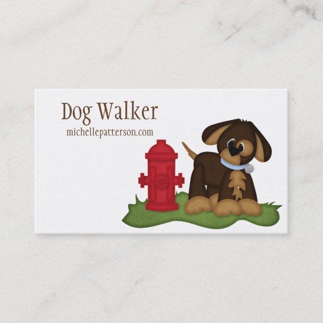 Cartes de visite de garde d'enfants d'animal (Devant)