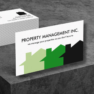 Cartes de visite de gestion des propriétés