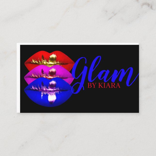 Cartes de visite de Glam (Devant)