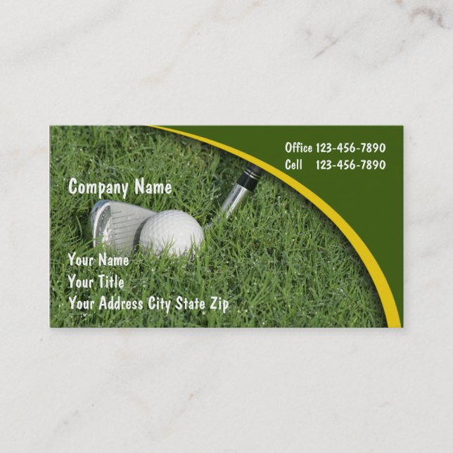Cartes de visite de golf (Devant)