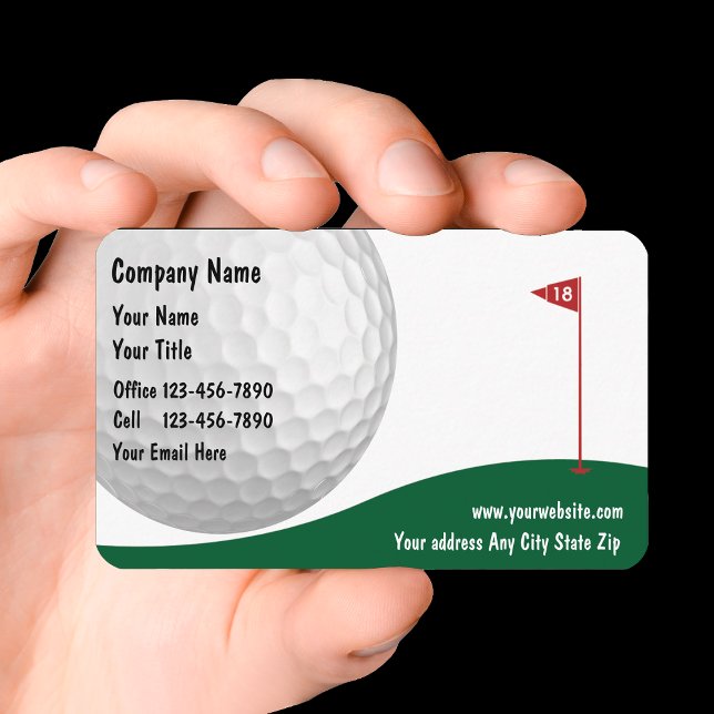 Cartes de visite de golf (Créateur téléchargé)