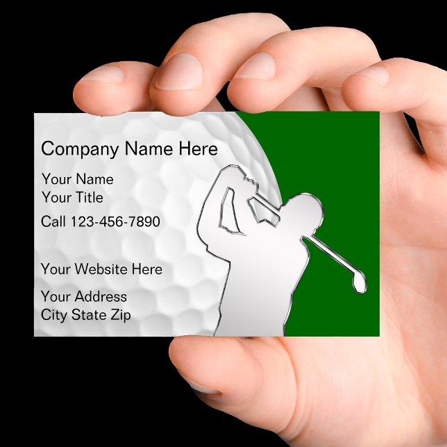 Cartes de visite de golf (Créateur téléchargé)