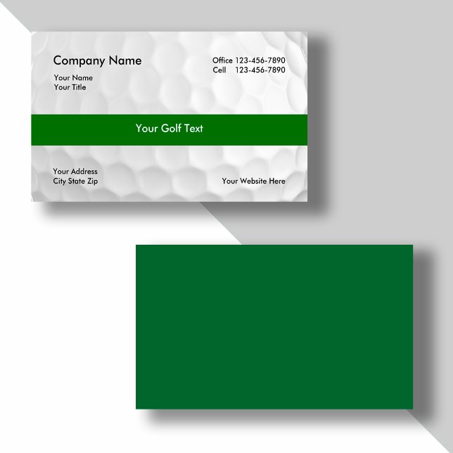 Cartes de visite de golf (Créateur téléchargé)
